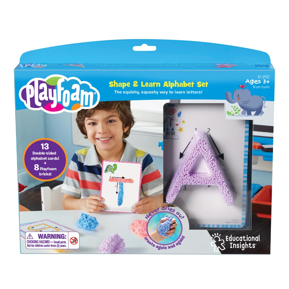 Educational Insights - Playfoam® Sensory Dough - Shape & Learn Alphabet Set