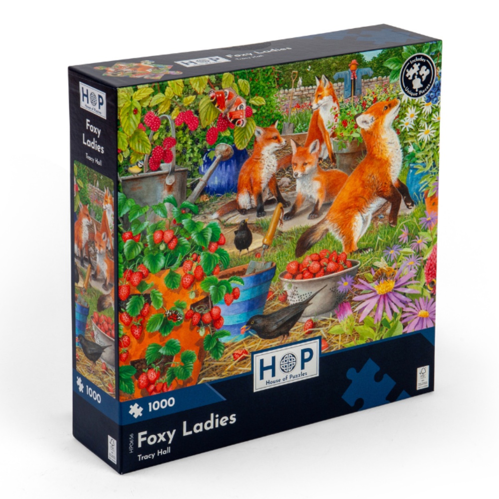 House of Puzzles - Foxy Ladies - 1000 Piece Jigsaw Puzzle