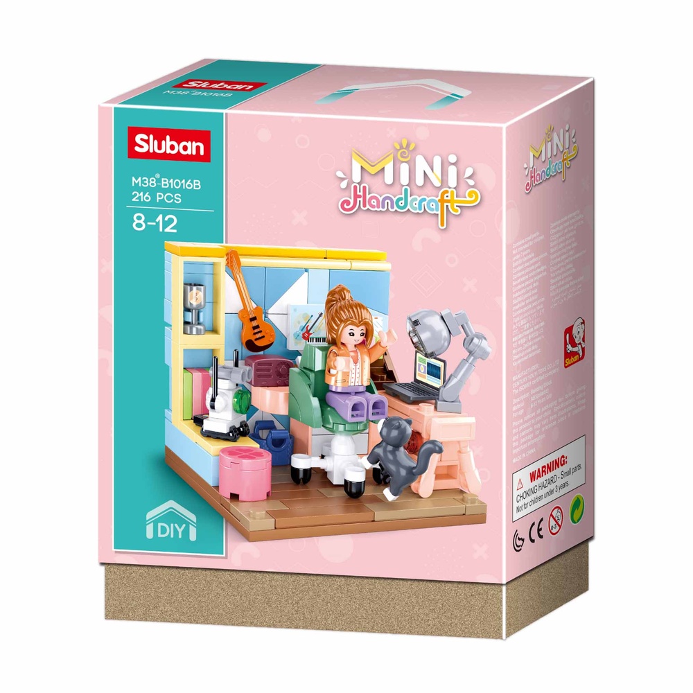 Sluban Building Set: Mini Handcraft - Study Room - 216pcs
