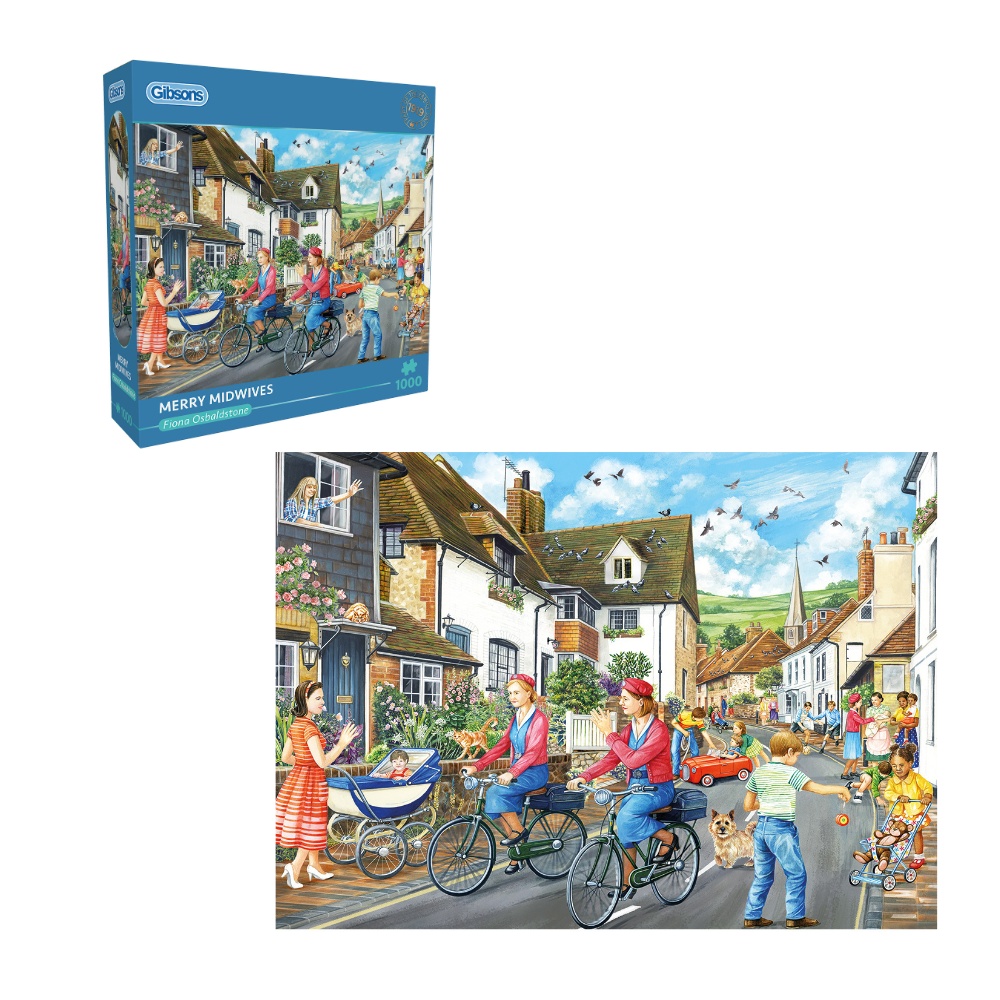 Gibsons - Merry Midwives - 1000 Piece Jigsaw Puzzle