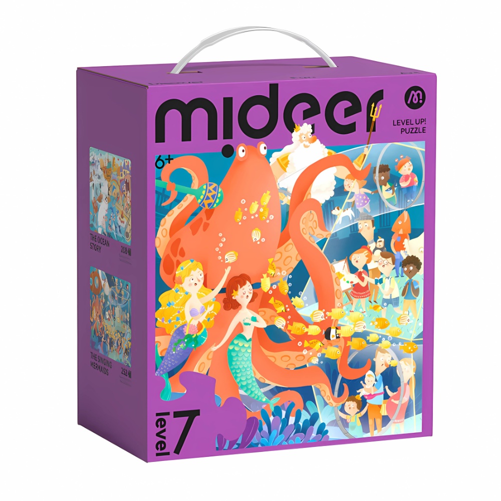 Mideer - Level Up Jigsaw Puzzle for Kids - 2-in-1 - Level 7 Songs of the Sea