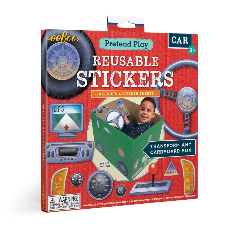 eeBoo - Car Pretend Play Stickers -**