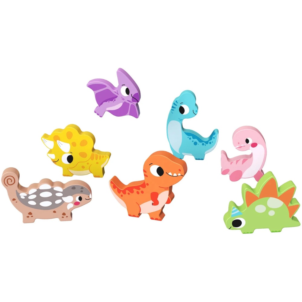 TookyToy - Wooden Chunky Dinosaur Puzzle