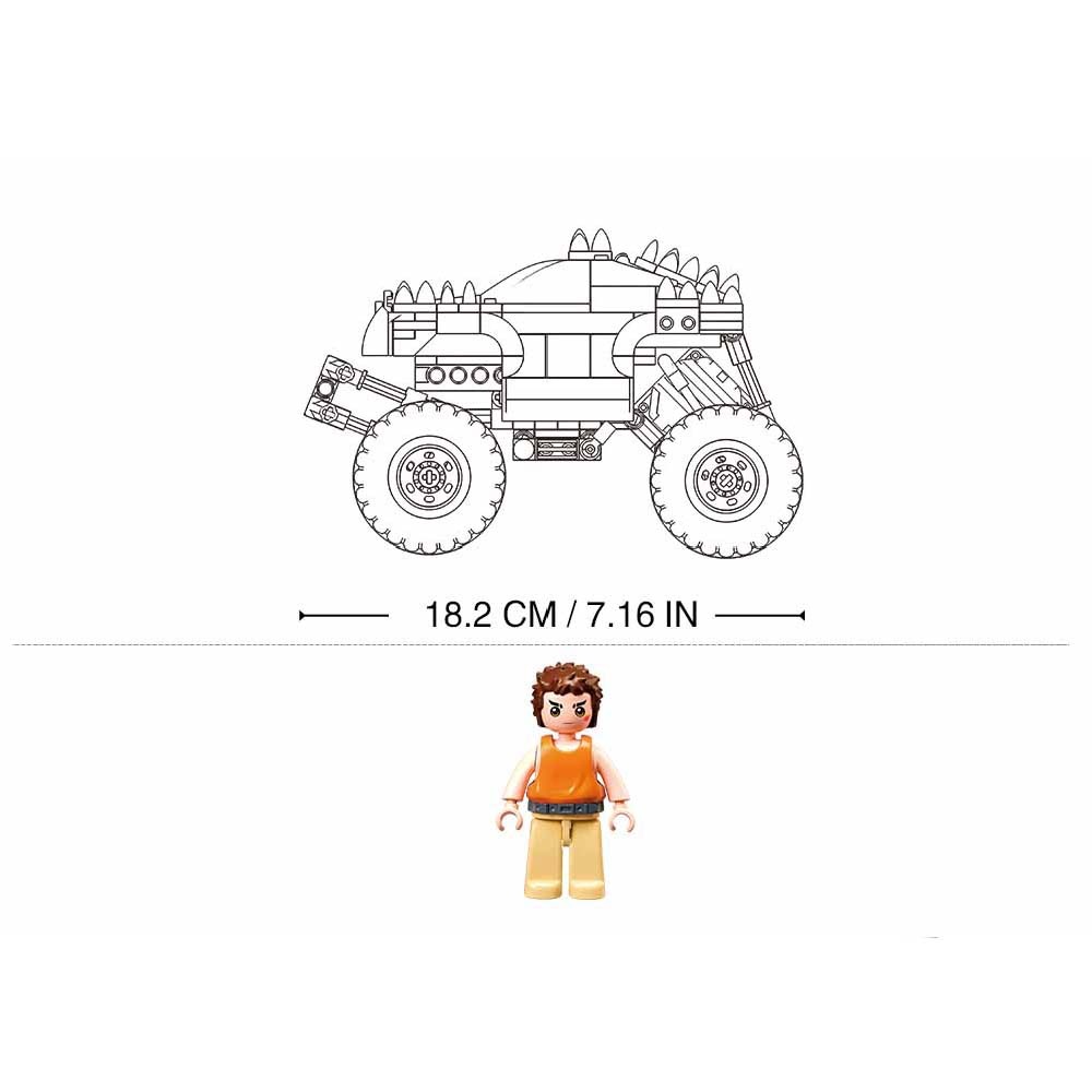 Sluban Building Set: Pull Back PowerBricks - Off Road Vehicle - 267pcs