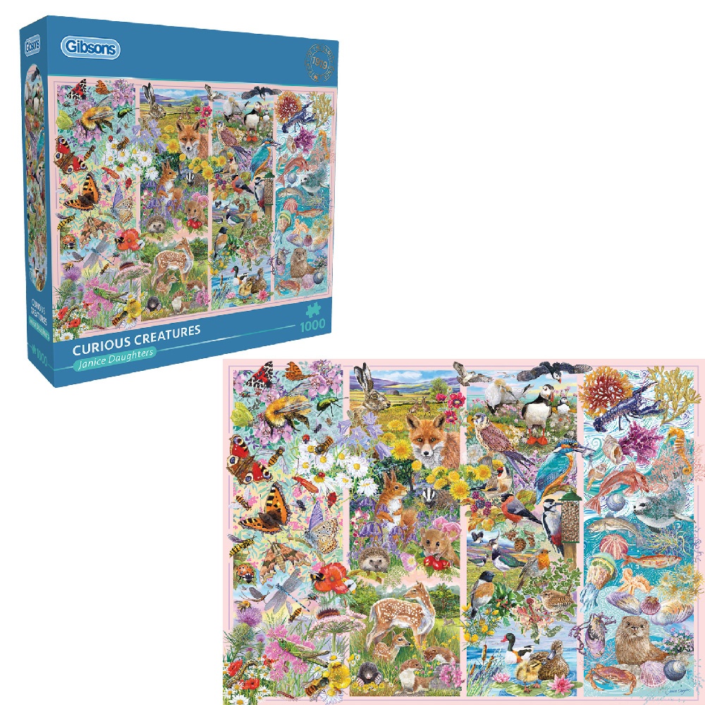 Gibsons - Curious Creatures - 1000 Piece Jigsaw Puzzle