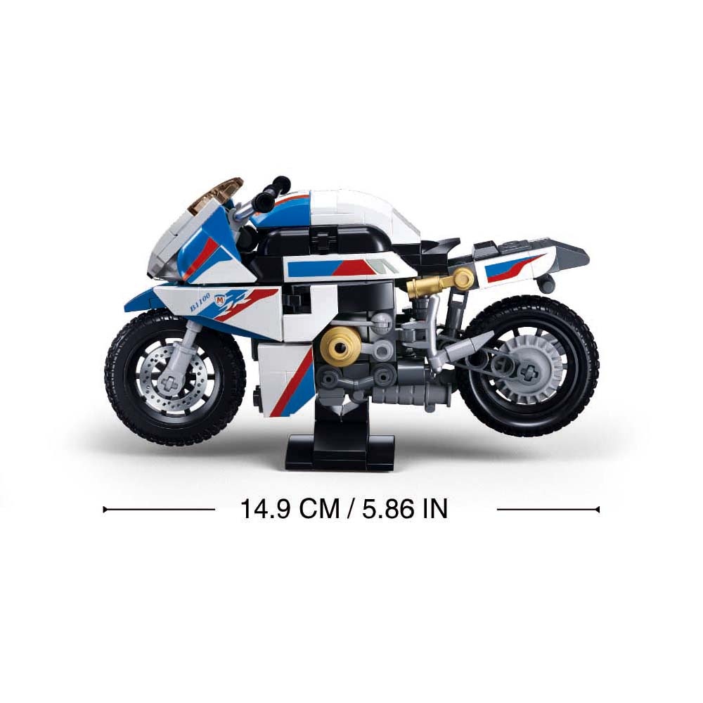 Sluban Building Set: Model Bricks - S1000MS Motorcycle - 242pcs
