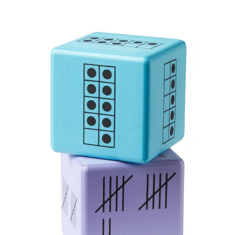 Hand2Mind - Multiple Representation Dice: Early Math Learning Activity - 16pcs