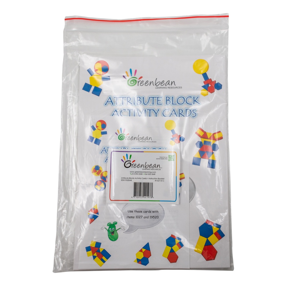 EDX Education - Activity Cards & Booklet - Attribute Blocks- 20pcs