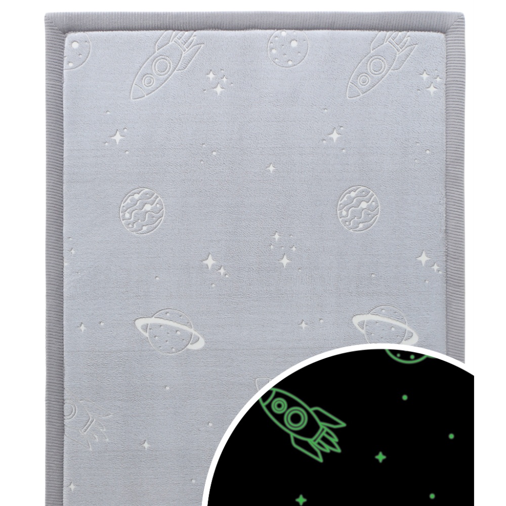 Hakuna Matte - GlowCloud Play Mat Carpet Glow in the Dark - Planets 170 x 120 x 2.5 cm