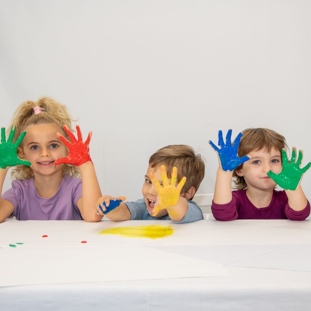 Toy Color - Superwashable Ready-Mix Non-Toxic Fingerpaint - 6 x 180ml Jars