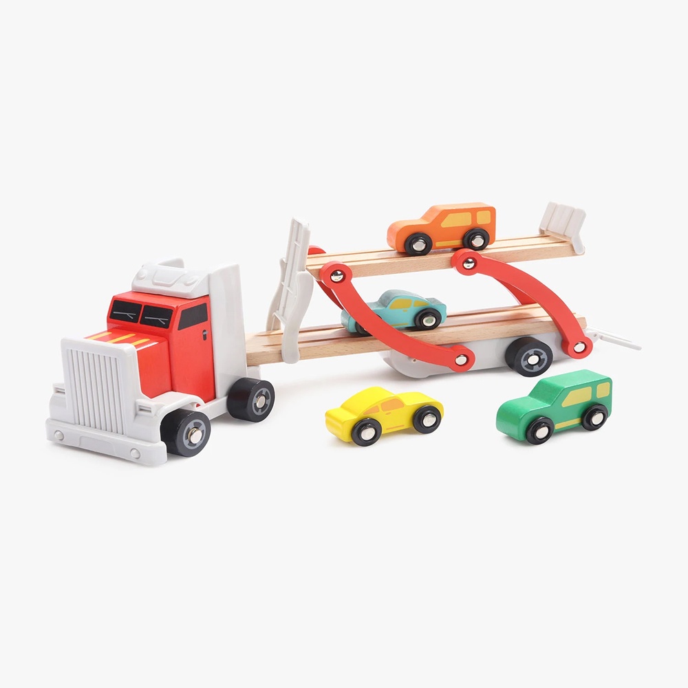 TopBright - Wooden Car Carrier Truck