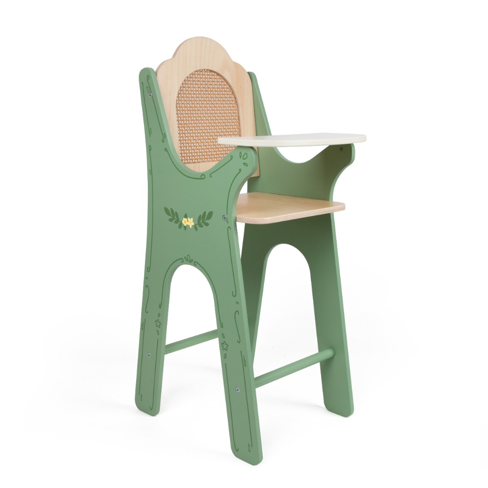 Classic World - Pretend & Play - Vintage Wooden Doll High Chair