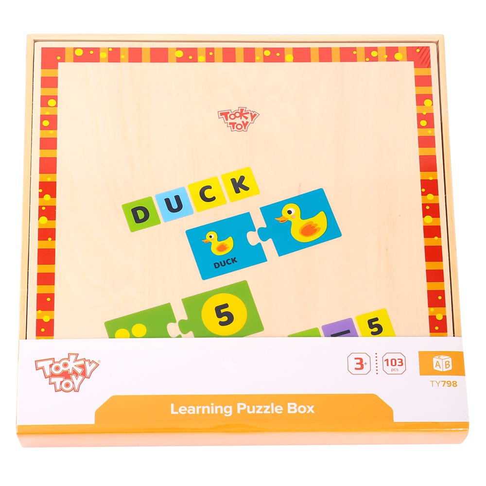 TookyToy - Learning the Alphabet Wooden Puzzle Box