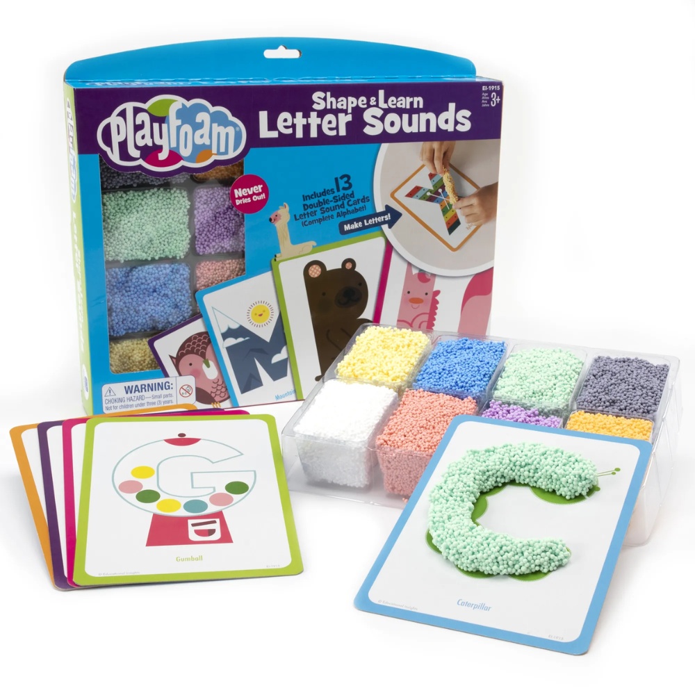Educational Insights - Playfoam® Sensory Dough - Shape & Learn Letter Sounds Set