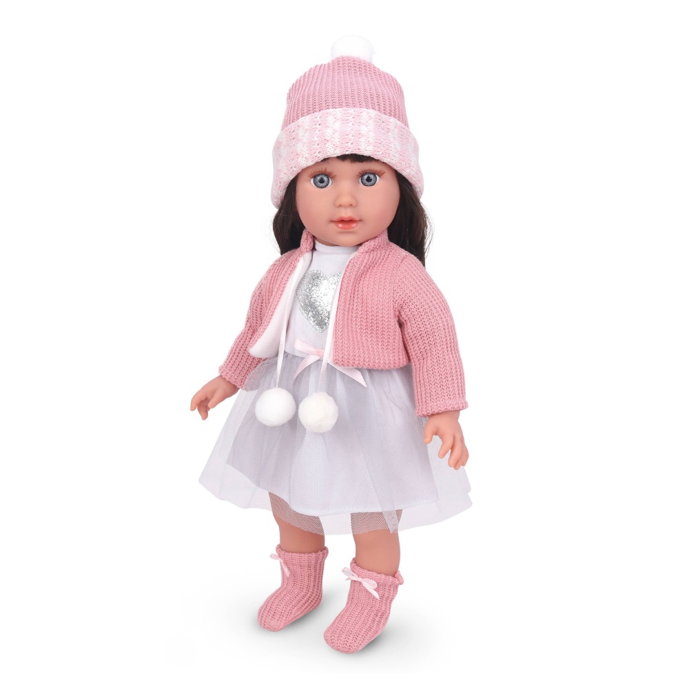 Fashion Doll with Sound - Esther - Dress, Beanie & Shoes - 40cm
