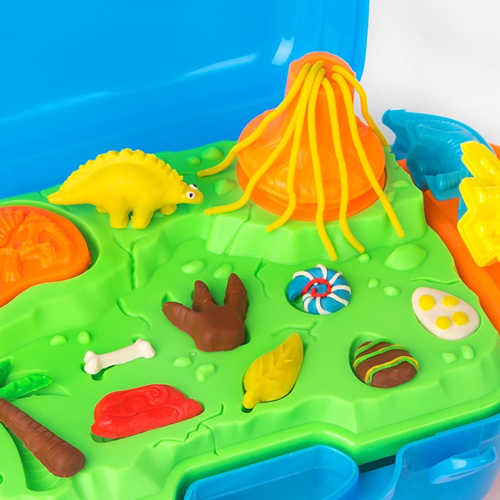 Jar Meló - Modeling Dough Art Kit - Soft & Non-Toxic Dough with Dinosaur Moulds