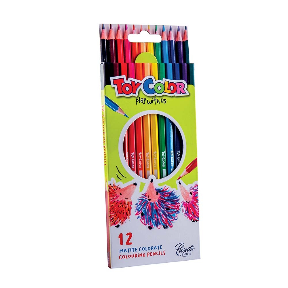 Toy Color - Junior Hexagonal Coloured Pencils - 12 Pack with 3mm Lead