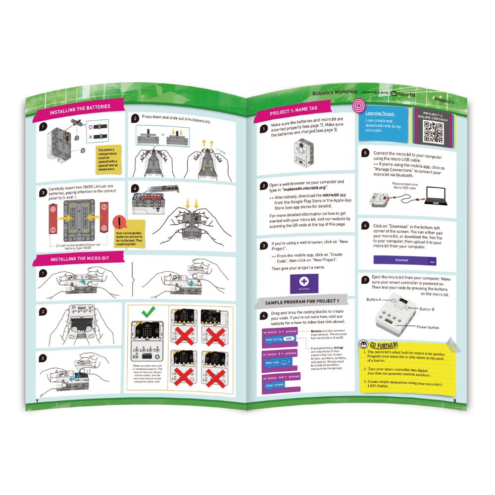 Gigo - Robotics Workshop - Compatible with micro:bit (not included)