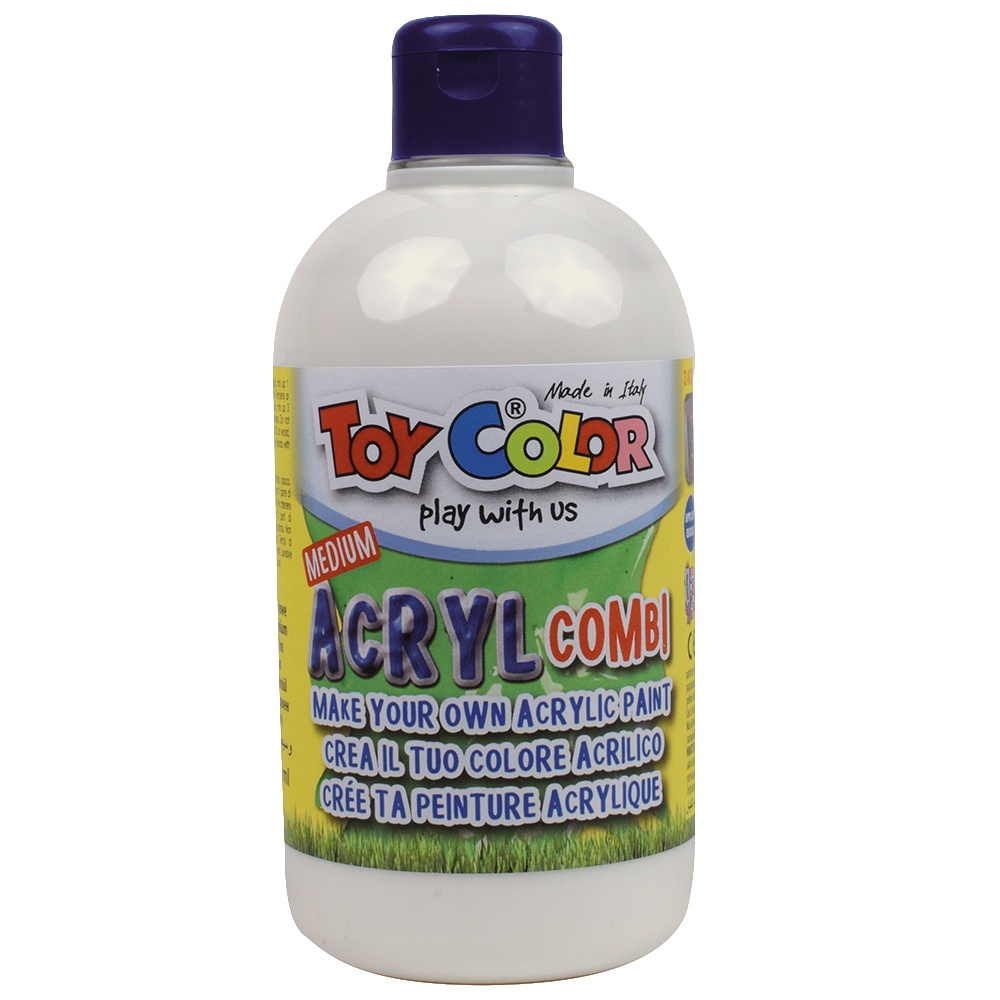 Toy Color - Acrylic Paint Medium - Combination Mix for Tempera Paints - 250ml