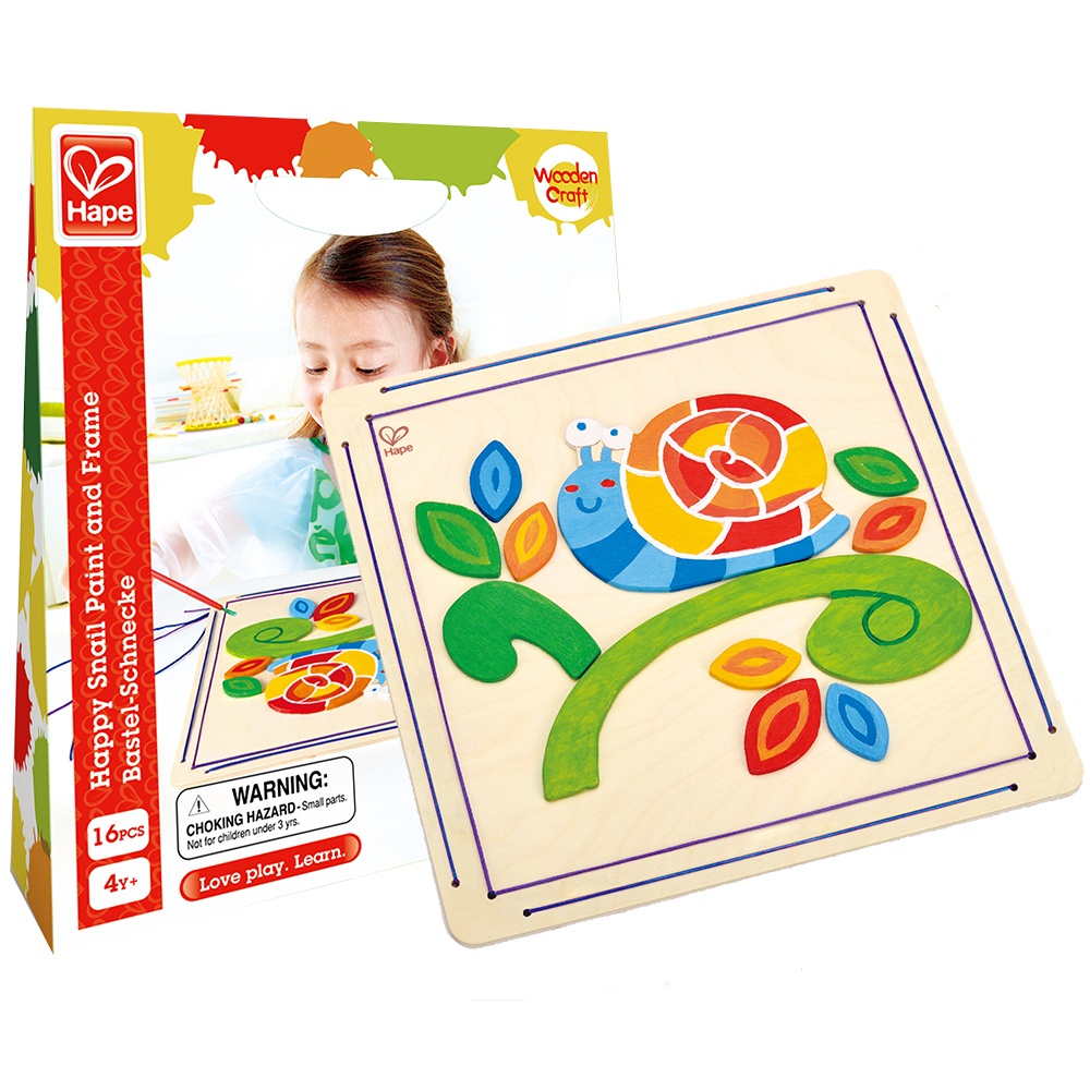 Hape - Arts & Crafts Paint & Frame - Happy Snail -**