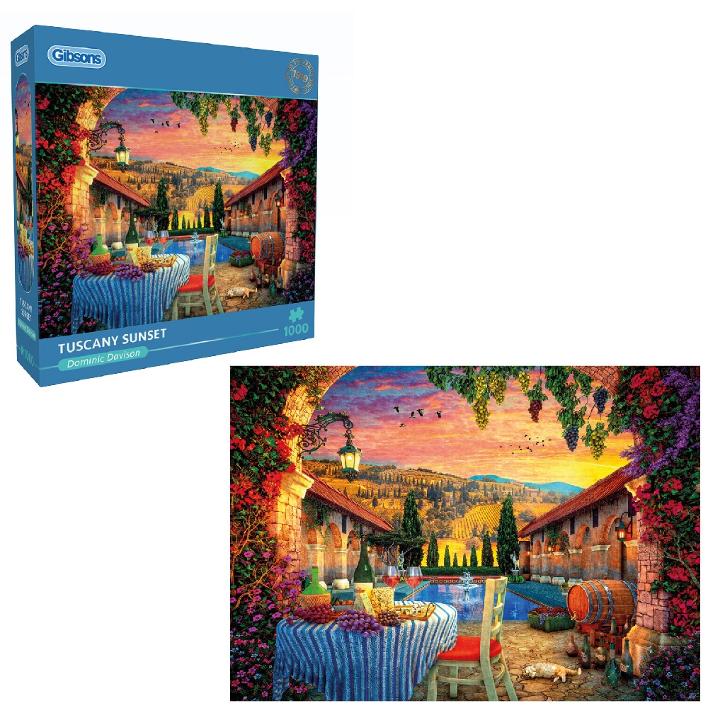 Gibsons - Tuscany Sunset - 1000 Piece Jigsaw Puzzle