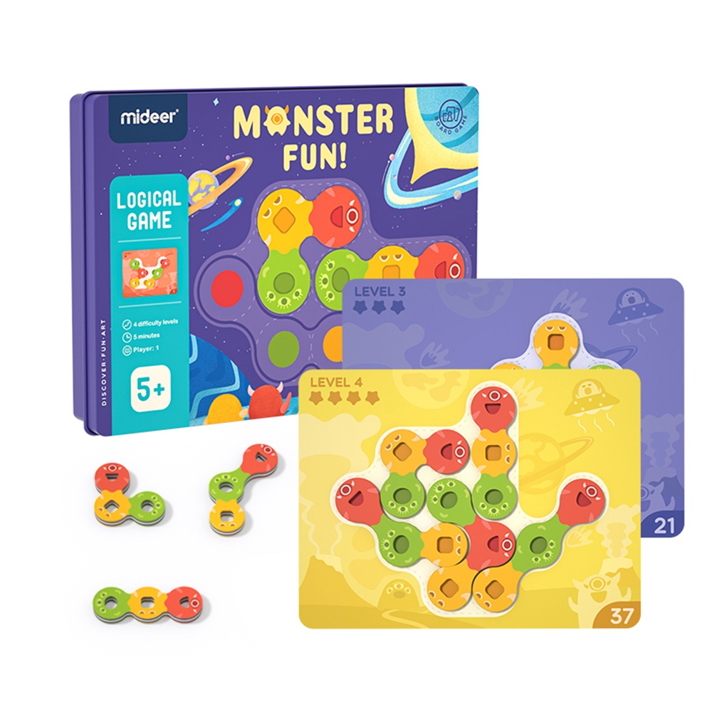 Mideer - Logical Game Monster Fun! Brain Teaser Challenges for Kids