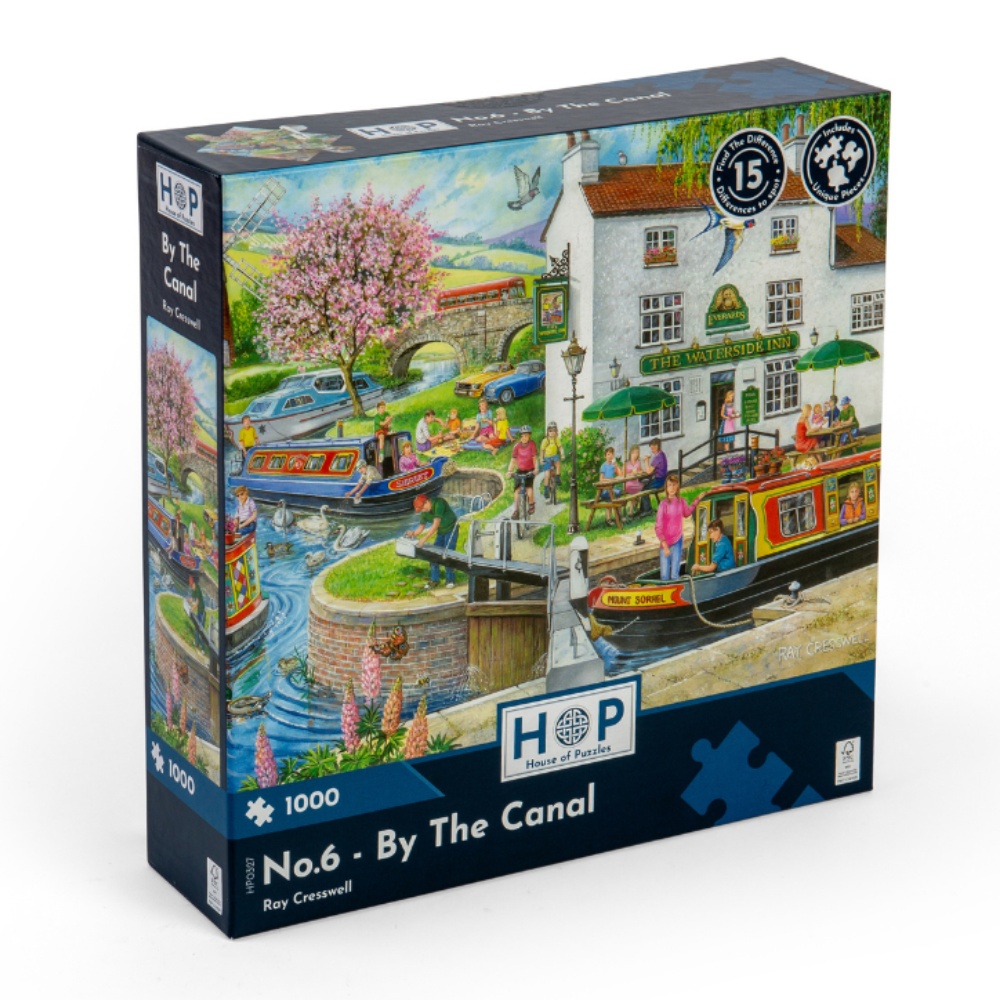 House of Puzzles - No.6 - By The Canal - 1000 Piece Jigsaw Puzzle
