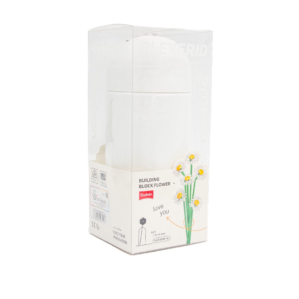 Sluban Building Set: Pleyerid - Flowers - Daisy - 255pcs