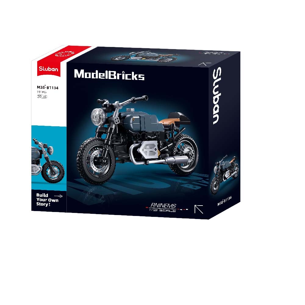 Sluban Building Set: Model Bricks - RNINEMS Motorcycle - 191pcs