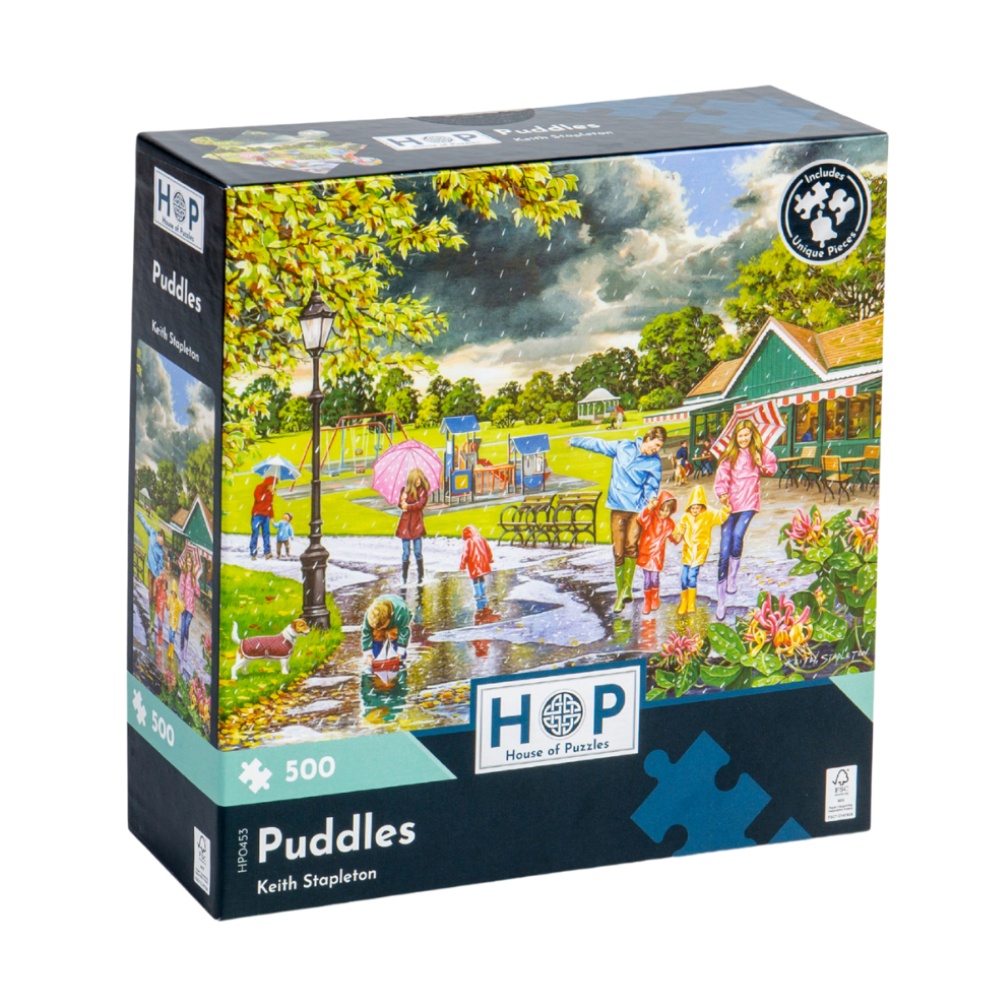 House of Puzzles - Puddles - 500 Piece Jigsaw Puzzle