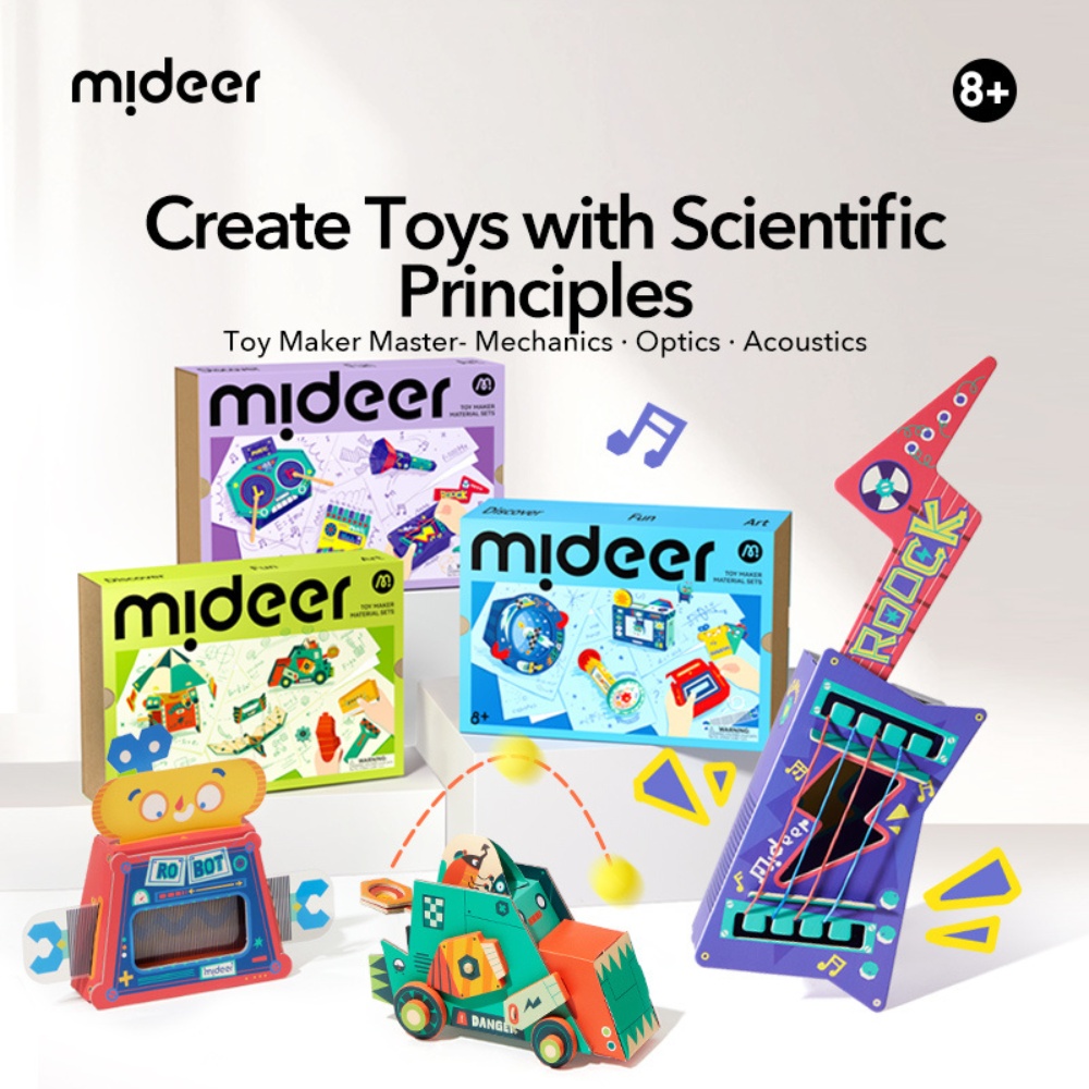 Mideer - DIY Kids Science Kit - Optics: Build Your Own Light and Vision Models