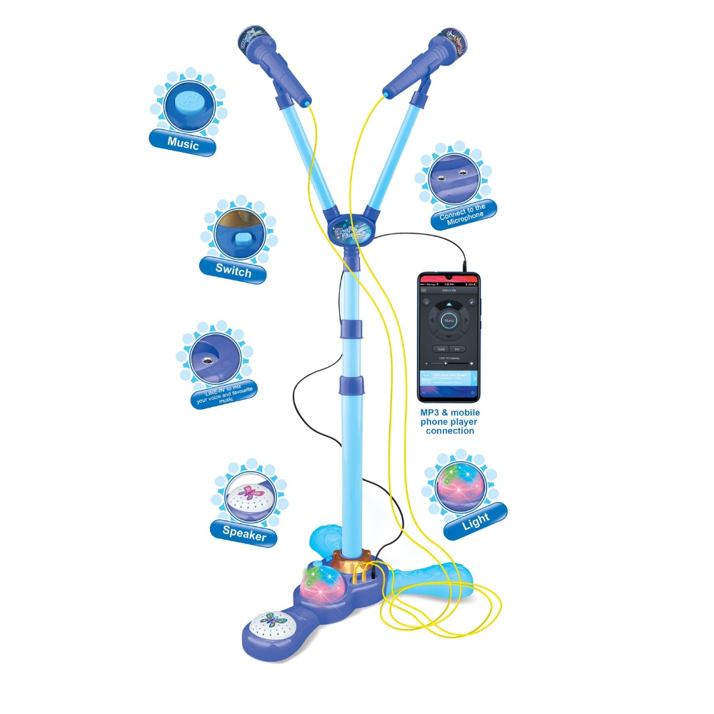 Cogo - Electric Dual Microphone Set for Kids - Includes Cable & Lights