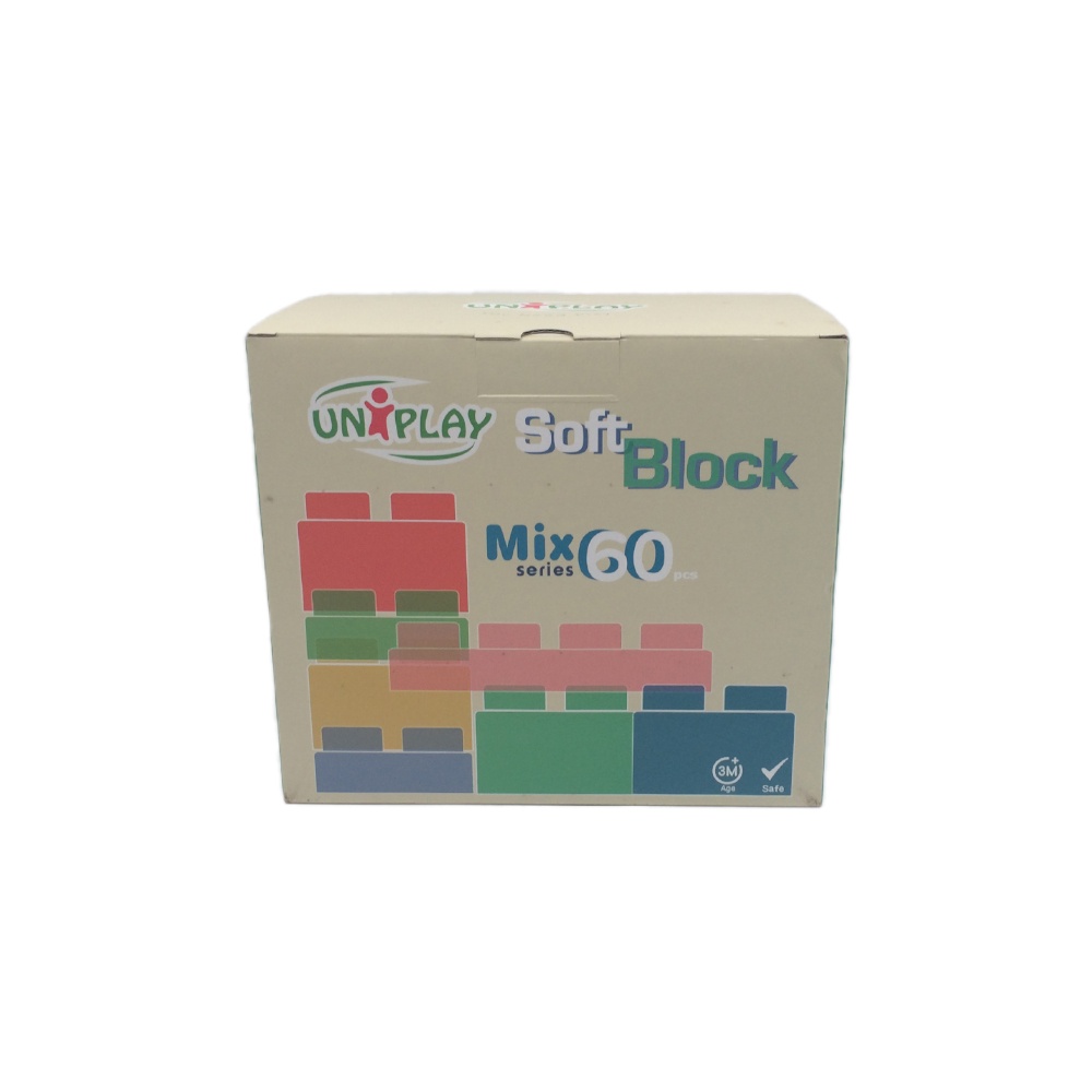 Greenbean - Jumbo Soft Blocks - Basic - 60pcs - Eco Box -**