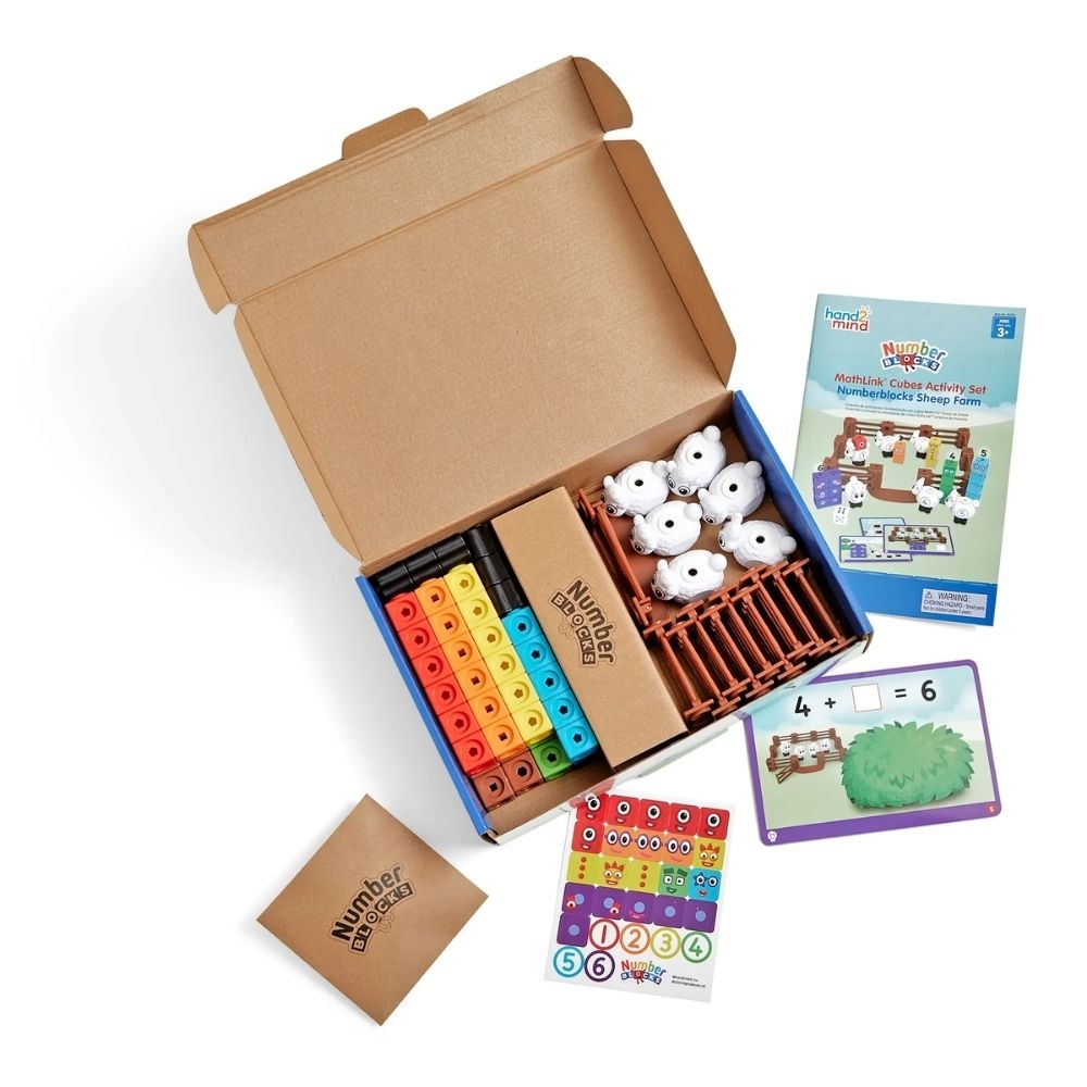 Hand2Mind - MathLink® Cubes Activity Set Numberblocks® Sheep Farm