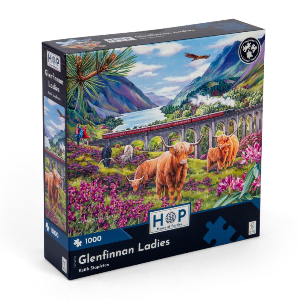 House of Puzzles - Glenfinnan Ladies - 1000 Piece Jigsaw Puzzle