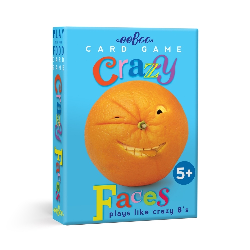 eeBoo - Crazy Faces Playing Cards -**