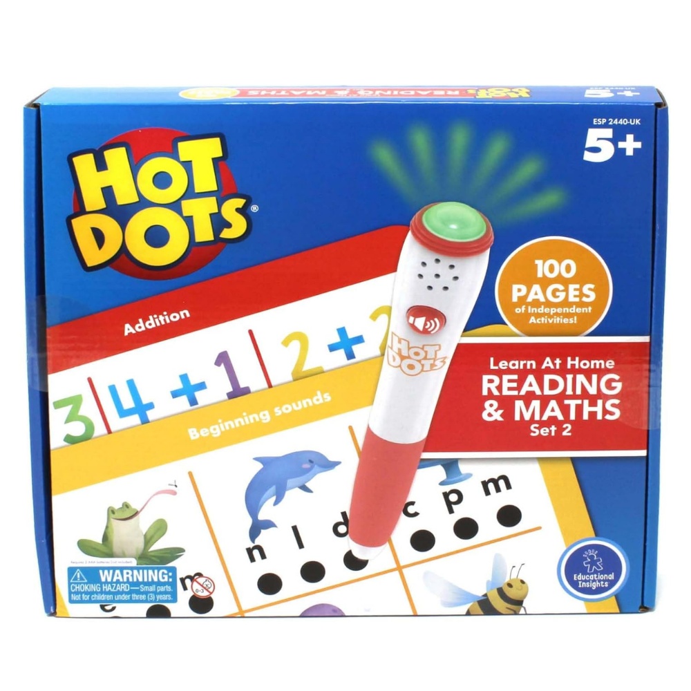 Educational Insights - Hot Dots® Learn at Home Reading & Maths Set 2