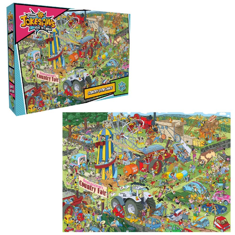 Gibsons - Jokesaws: Country Show Chaos - 1000 Piece Jigsaw Puzzle