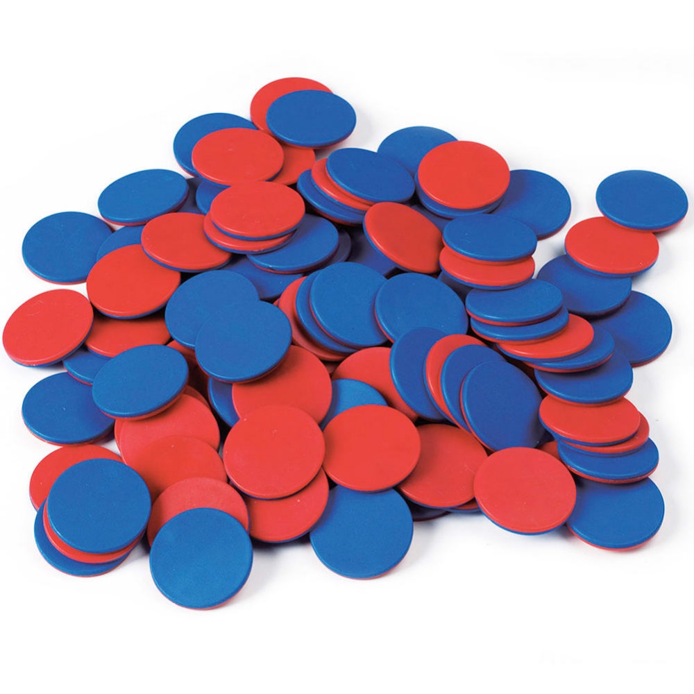 EDX Education - Counters - 2 Colours - Red & Blue - 25mm - 200pcs
