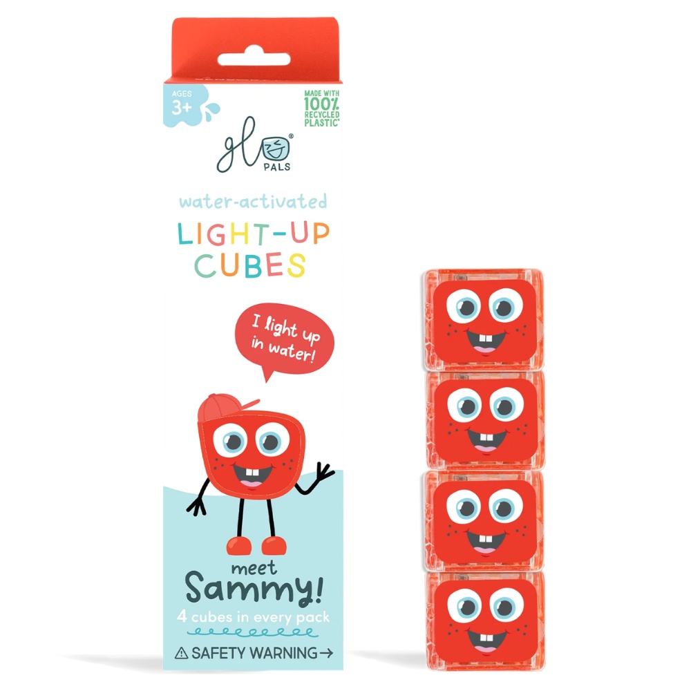 Glo Pals - Water Activated Light-Up Sensory Toys - Sammy (4 Pack)