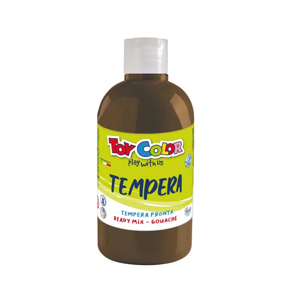 Toy Color - Superwashable Ready-Mix Tempera Paint for Kids - Bulk Pack 8 x 500ml