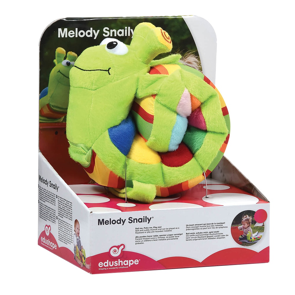 edushape - Melody Snaily Musical Toy - Interactive Plush Learning Toy for Babies