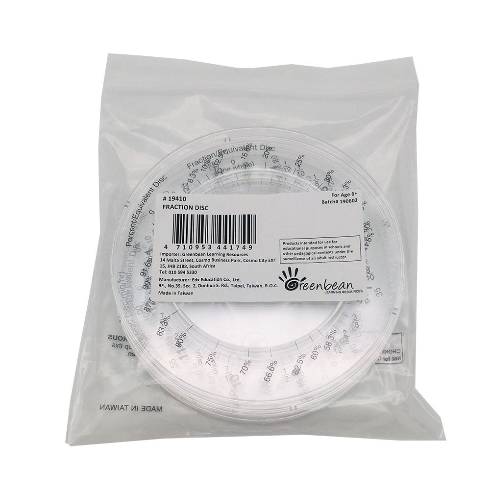 EDX Education - Fraction Rings - 6pcs Polybag