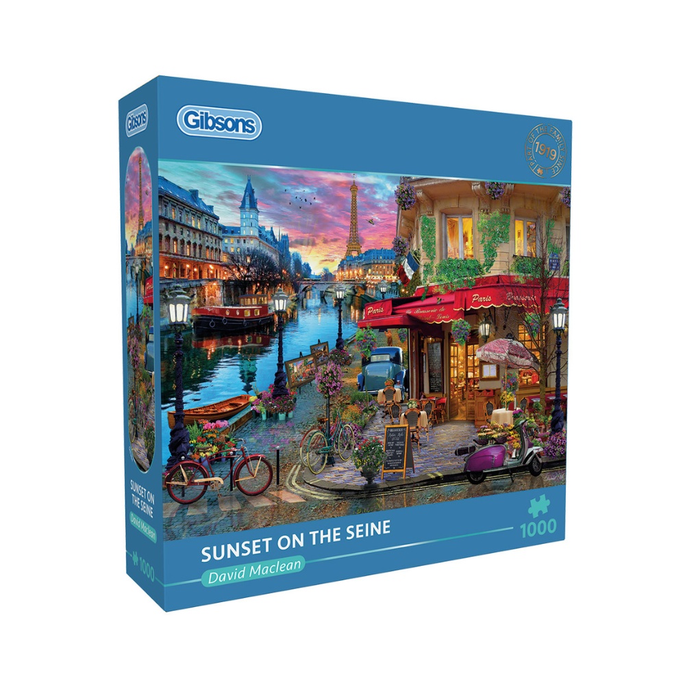 Gibsons - Sunset on the Seine - 1000 Piece Jigsaw Puzzle