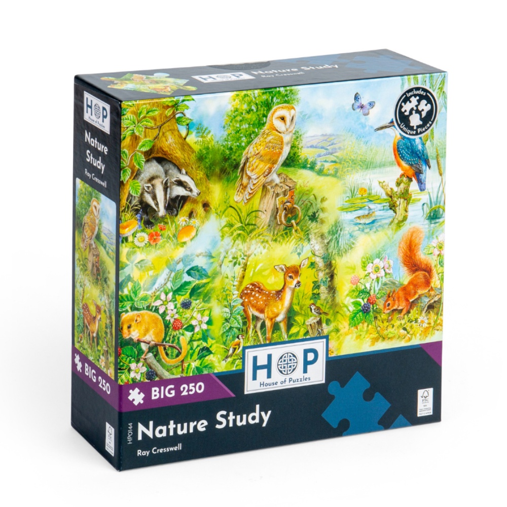 House of Puzzles - Nature Study - XL Pieces - 250 Piece Jigsaw Puzzle