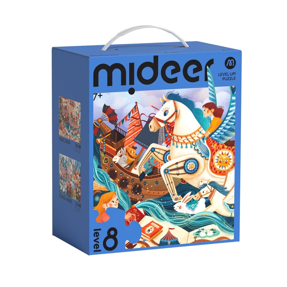 Mideer - Level Up Jigsaw Puzzle for Kids - 2-in-1 - Level 8 Fairytale Land