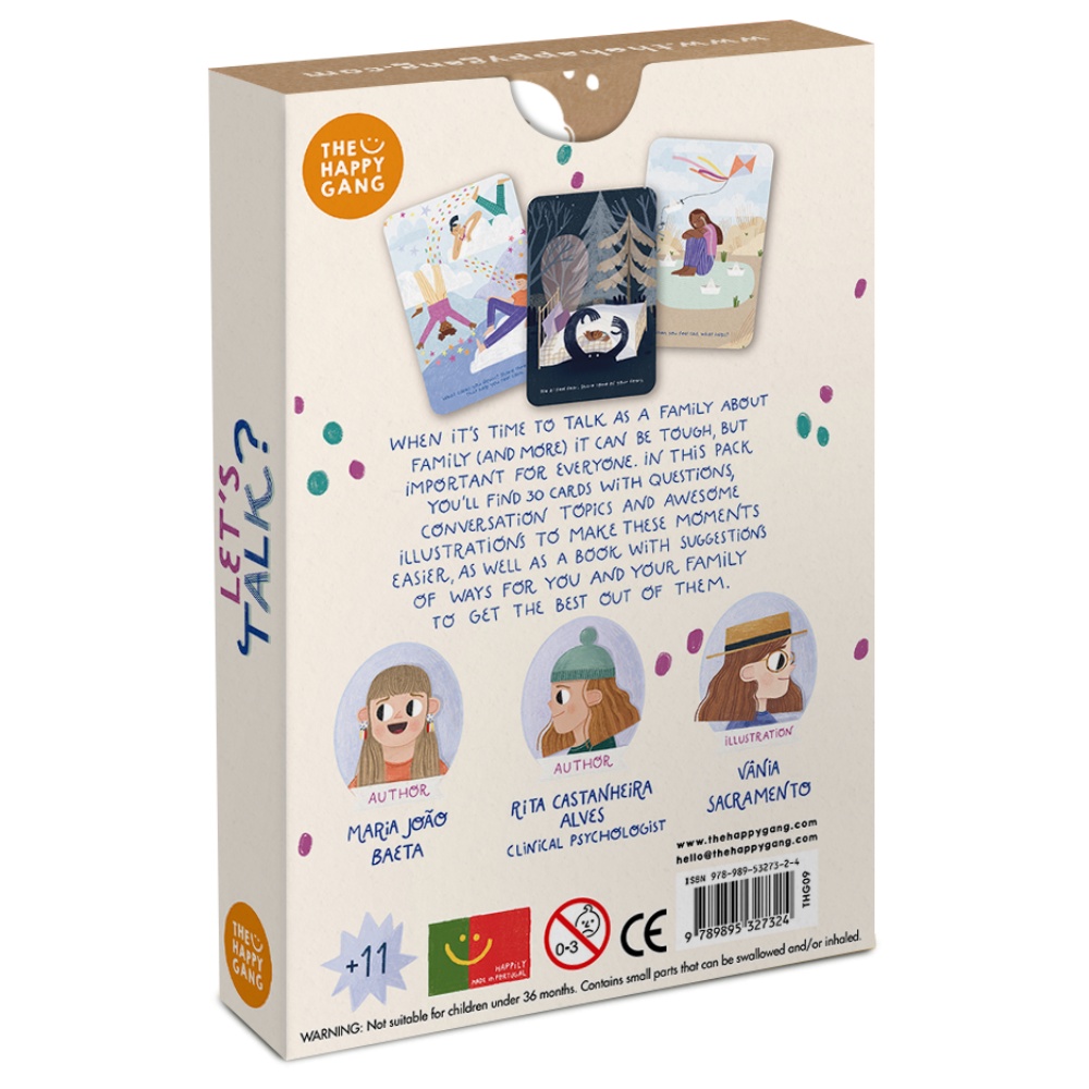 The Happy Gang - Let's Talk - Life Skills Flashcards for Parents & Kids