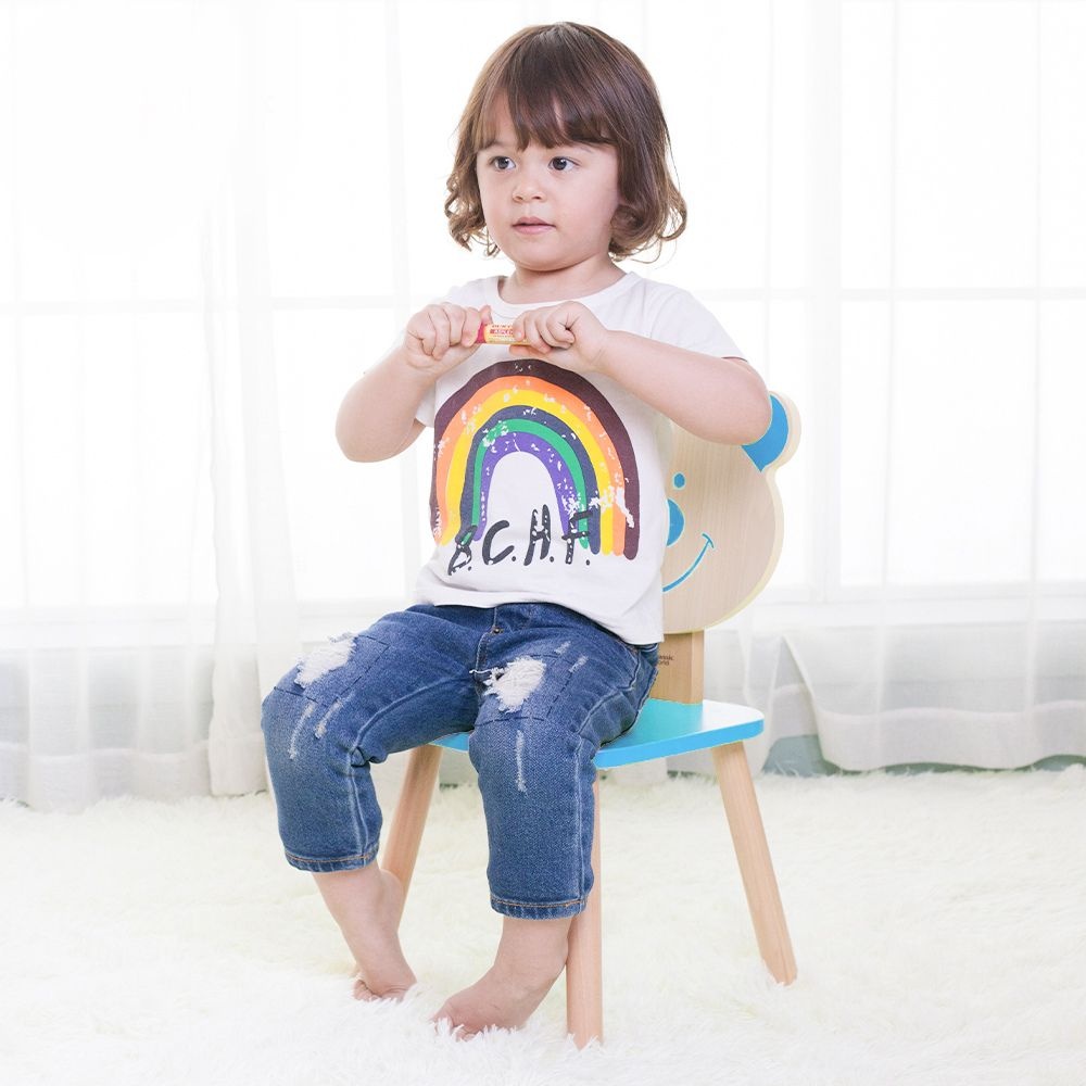 Classic World - Bear Chair for Kids - Blue