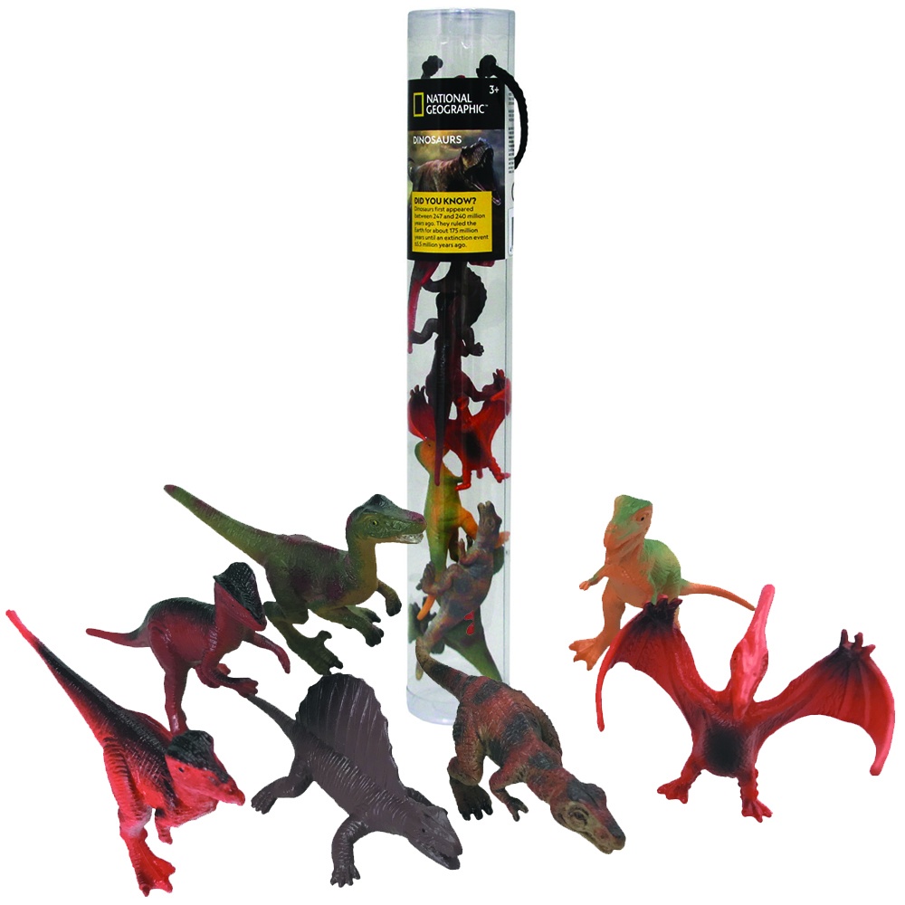 National Geographic - Dinosaur - Small 7-11cm - 8pcs in Tube -**