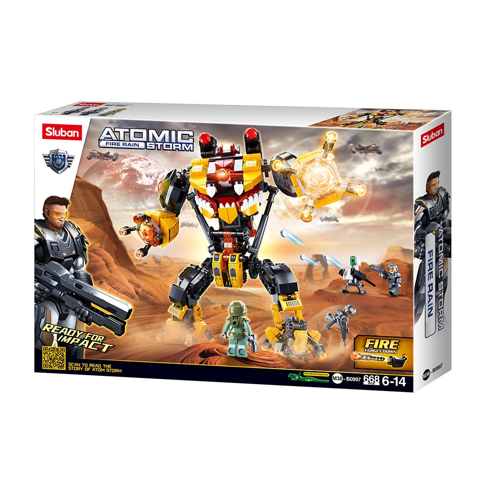 Sluban Building Set: Atomic Storm Uprising - Inquisitor Robot - 668pcs